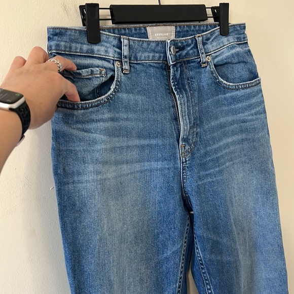 Everlane The Curvy Cheeky Medium Wash High Waist Denim Jean Size 30 Regular - Picture 6 of 13